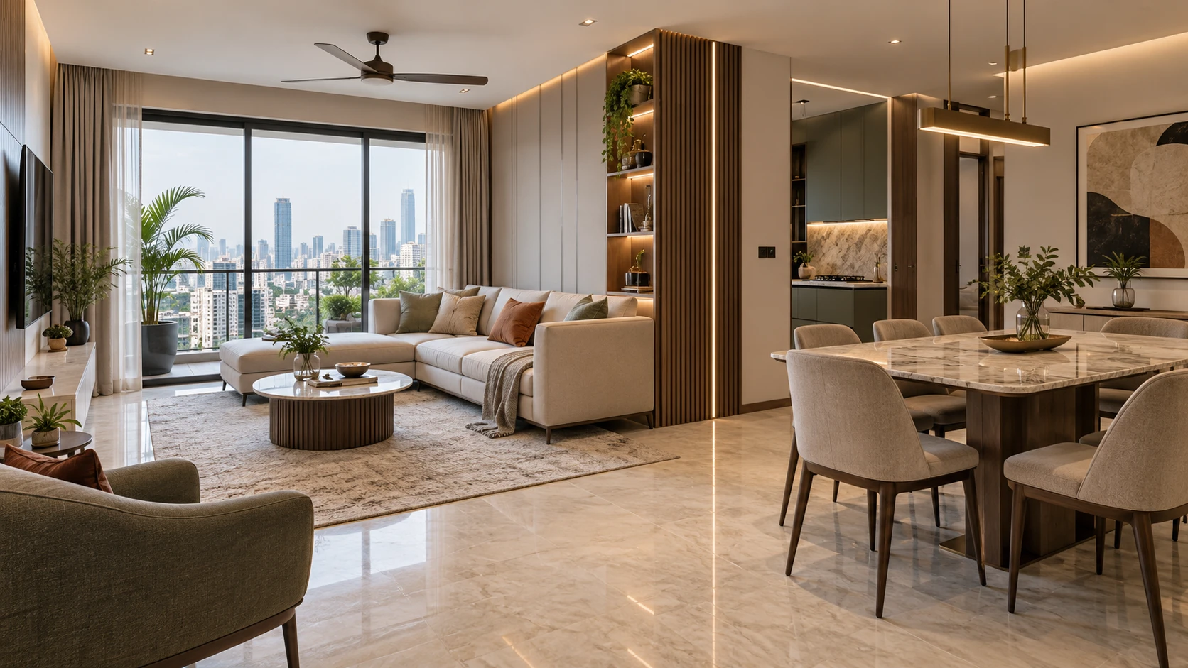 3BHK Interior Design Cost in Mumbai (2026 Complete Pricing Guide) — illustrative interior design concept